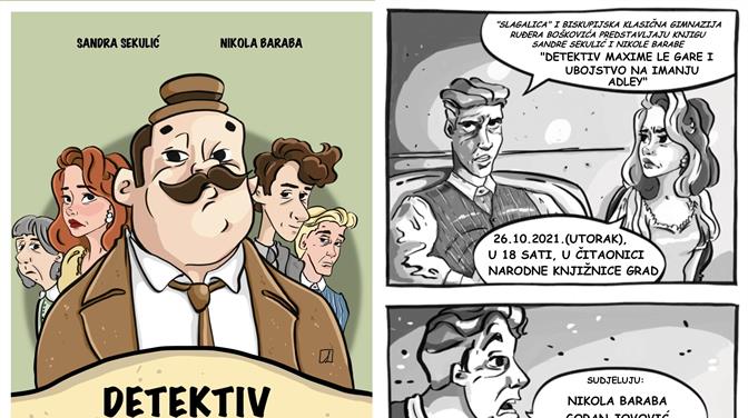 Predstavljanje stripa ''Detektiv Maxime Le Gar i ubojstvo na imanju Adley''