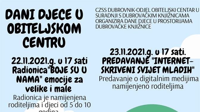 Manifestacija ''Dani djece u Obiteljskom centru'' u Saloči od zrcala