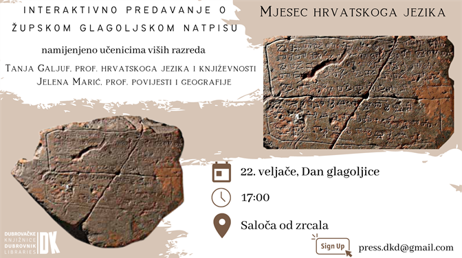 Dan glagoljice u Dubrovačkim knjižnicama