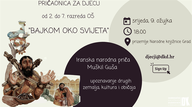 "Bajkom oko svijeta" pričaonice za osnovnoškolce