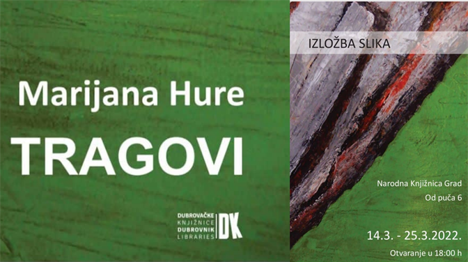 "Tragovi" - prva samostalna izložba Marijane Hure