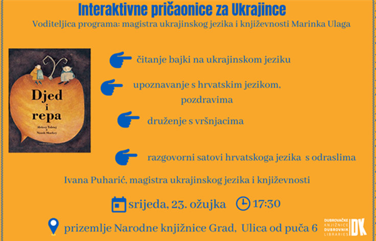 Kreću interaktivne pričaonice za Ukrajince