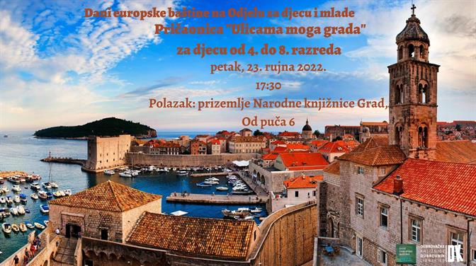 Kreće pričaonica "Ulicama moga grada" za djecu od 4. do 8. razreda