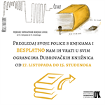 BESPLATAN POVRAT KNJIGA U MJESECU HRVATSKE KNJIGE!