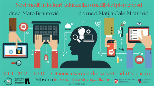 Novi mediji u kulturi: edukacija o medijskoj pismenosti