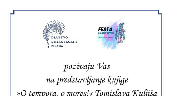 Predstavljanje knjige "O tempora, o mores!" Tomislava Kuljiša