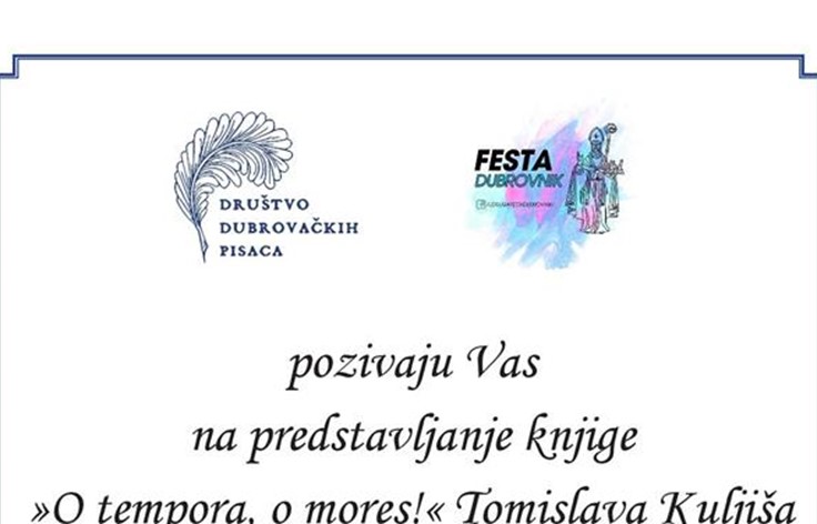 Predstavljanje knjige "O tempora, o mores!" Tomislava Kuljiša