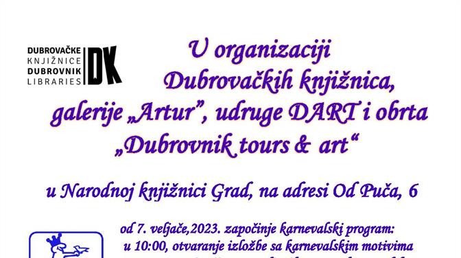 Karnevalski program Dubrovačkih knjižnica i udruge DART