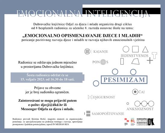 6. radionica "Emocionalno opismenjavanje djece i mladih"