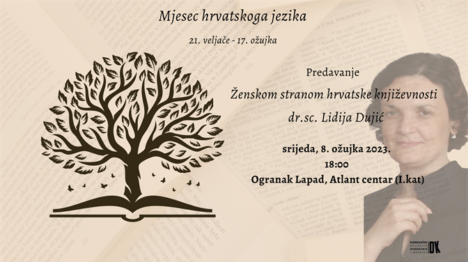 Predavanje „Ženskom stranom hrvatske književnosti“