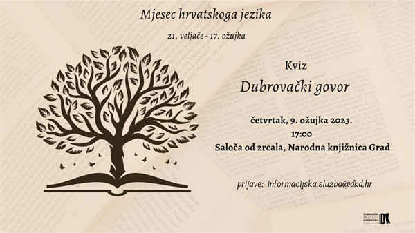 Dubrovački govor: kviz za učenike šestih i sedmih razreda osnovnih škola