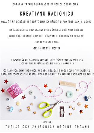 Kreativna radionica u ogranku Trpanj