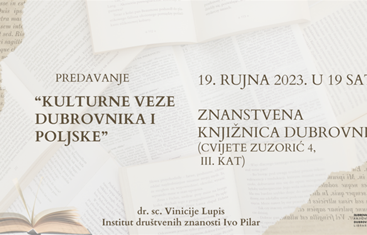Znanstveno predavanje na temu "Kulturne veze Dubrovnika i Poljske"