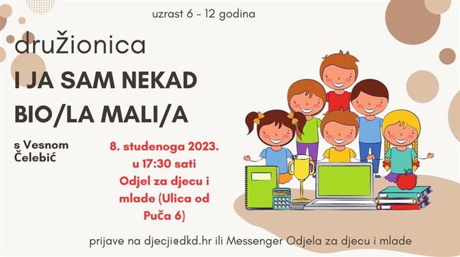 Družionica „I ja sam nekad bio/la mali/a“ s Vesnom Čelebić