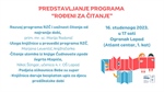 Predstavljanje Nacionalnog programa za čitanje djeci od najranije dobi „Rođeni za čitanje“