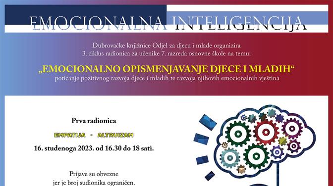 RADIONICA ZA SEDMAŠE Emocionalno opismenjavanje djece i mladih