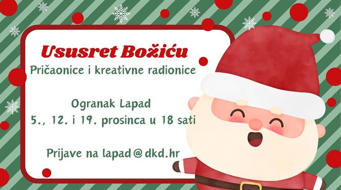 Ogranak Lapad: Pričaonice i kreativne radionice „Ususret Božiću“