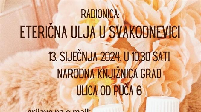 Radionica „Eterična ulja u svakodnevici“ s Ivanom Komšić
