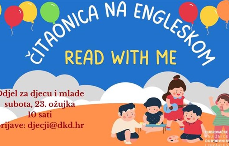 DJEČJI ODJEL Čitaonica na engleskom jeziku "Read with me"