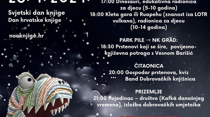 NOĆ KNJIGE 2024. U DUBROVAČKIM KNJIŽNICAMA