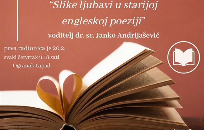Radionica: Slike ljubavi u starijoj engleskoj poeziji