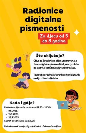 Besplatne radionice digitalne pismenosti za djecu u Cavtatu