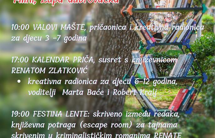 Župske "Knjige pod stablima" u parku Striježice