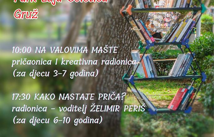 "Knjige pod stablima" sa Stašom Aras i Želimirom Perišem u parku Luja Šoletića