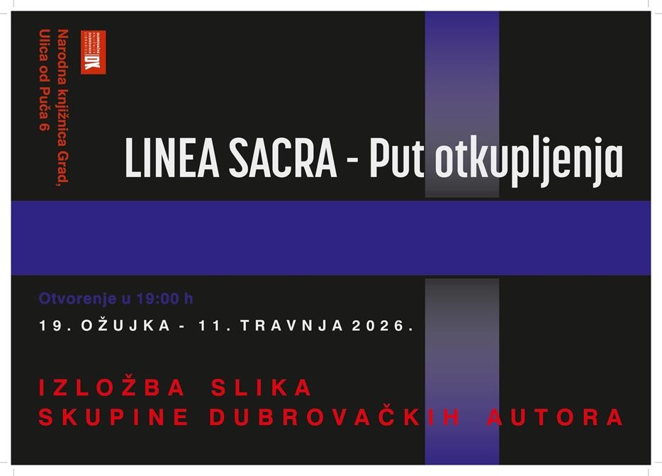 Otvorenje izložbe „LINEA SACRA – PUT OTKUPLJENJA“ u Narodnoj knjižnici Grad