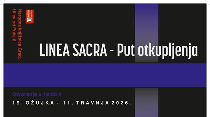 Otvorenje izložbe „LINEA SACRA – PUT OTKUPLJENJA“ u Narodnoj knjižnici Grad