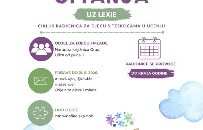 Dubrovačke knjižnice nastavljaju s ciklusom besplatnih radionica za djecu s disleksijom i teškoćama učenja