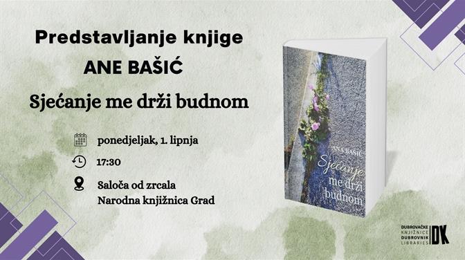 Predstavljanjem romana Ane Bašić započinje program „Dana poezije“