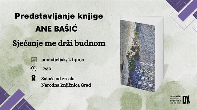 Predstavljanjem romana Ane Bašić započinje program „Dana poezije“