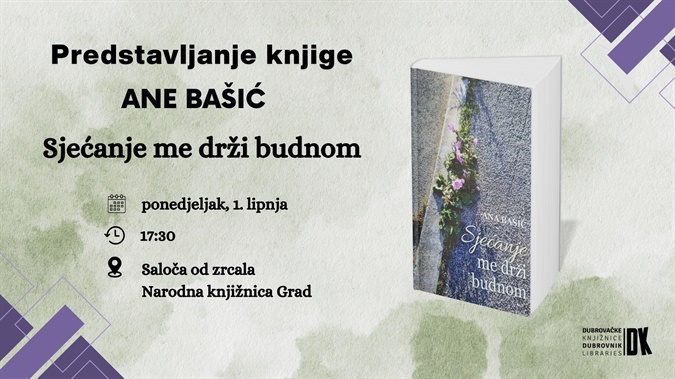 Predstavljanjem romana Ane Bašić započinje program „Dana poezije“