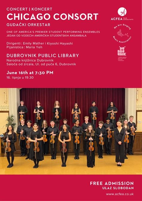 Chicago Consort zatvara hrvatsko-slovensku turneju koncertom u Saloči od zrcala