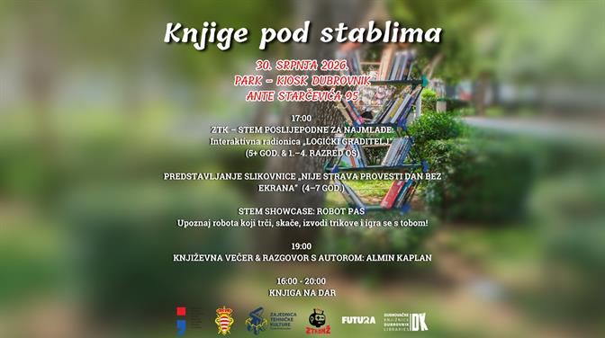 „Knjige pod stablima” u Gružu: uz knjigu, STEM i književni susret s Alminom Kaplanom