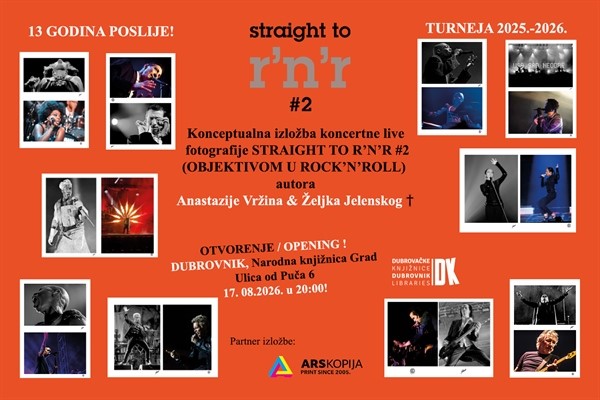 „Straight to R’n’R #2“ stiže u Dubrovačke knjižnice: dvije autorske vizije rock 'n' rolla kroz fotografski objektiv