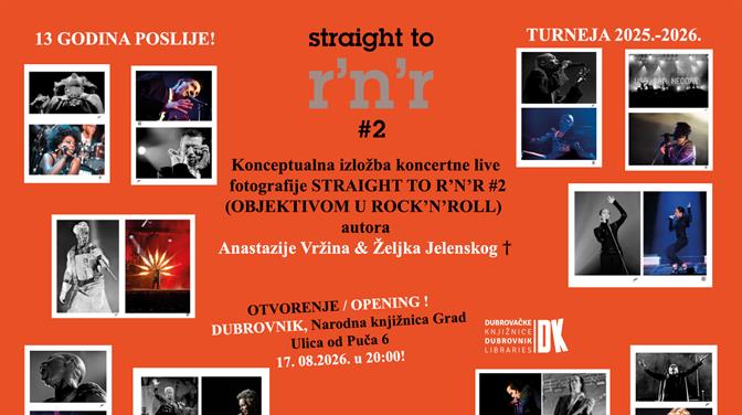 „Straight to R’n’R #2“ stiže u Dubrovačke knjižnice: dvije autorske vizije rock 'n' rolla kroz fotografski objektiv