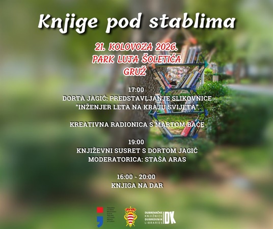„Knjige pod stablima“: Dorta Jagić stiže u Gruž