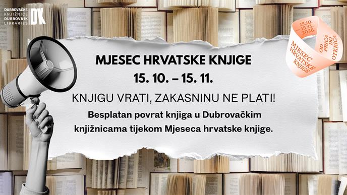 KNJIGU VRATI, ZAKASNINU NE PLATI!