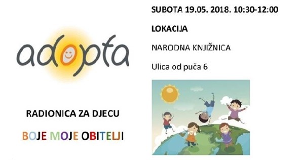 Boje moje obitelji - radionica za djecu